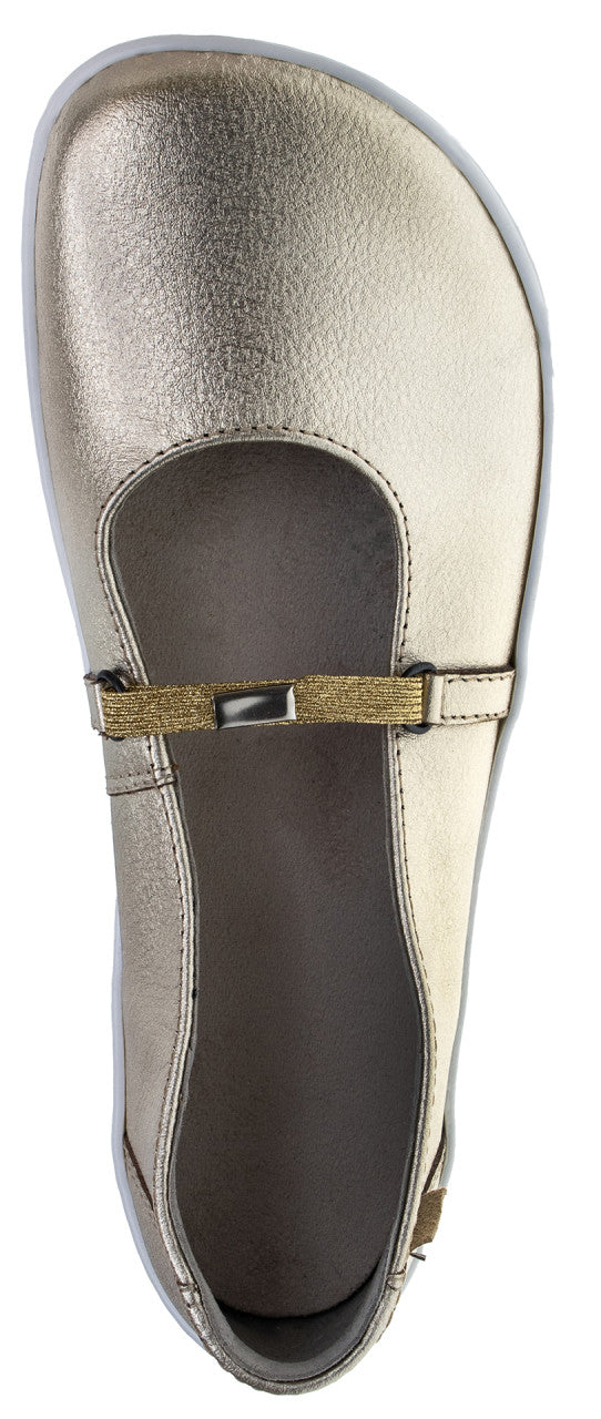 Fare Bare Ballerinas Gold - Bailarinas barefoot de cuero para mujer doradas