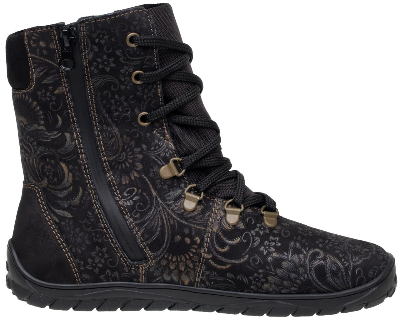 Fare Bare - Norry Winter Black - Bottines barefoot imperméables et chaudes unisexes