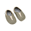 OmaKing Hip-Hop First Steps Eco Olive - Zapatillas respetuosas ecológicas para primeros pasos verdes