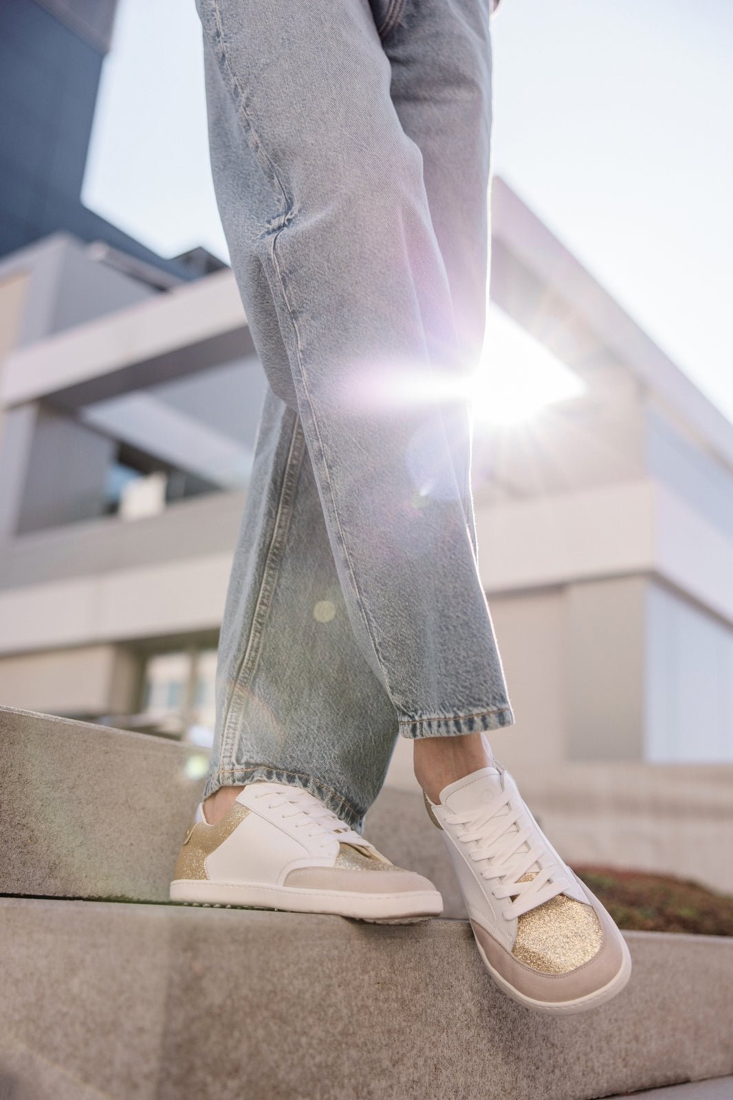 Shapen – Charm Light Gold – Sneakers barefoot - Cacles Barefoot