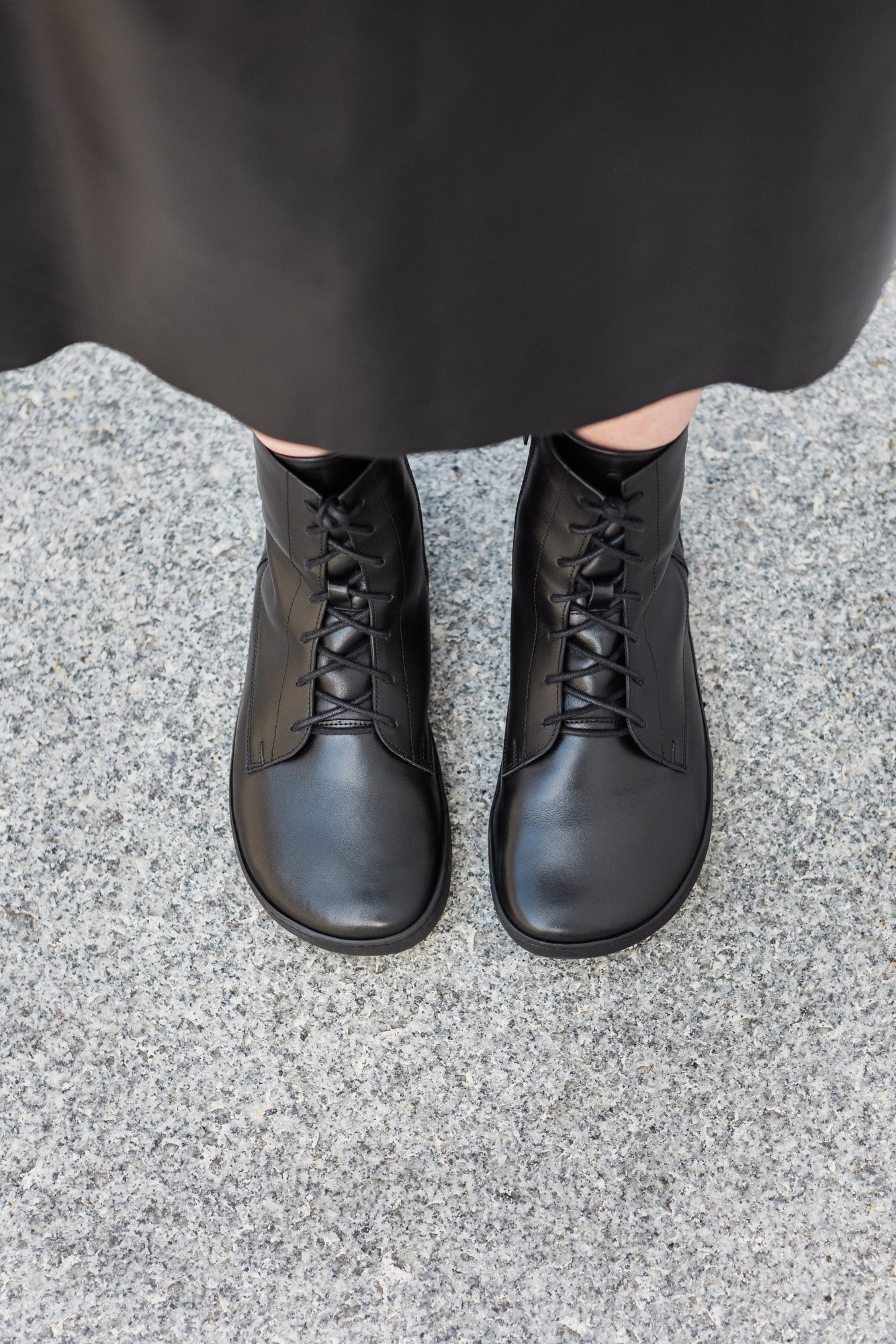 Shapen - Cozy 2.0 Black Smooth Leather - Botas barefoot - Cacles Barefoot