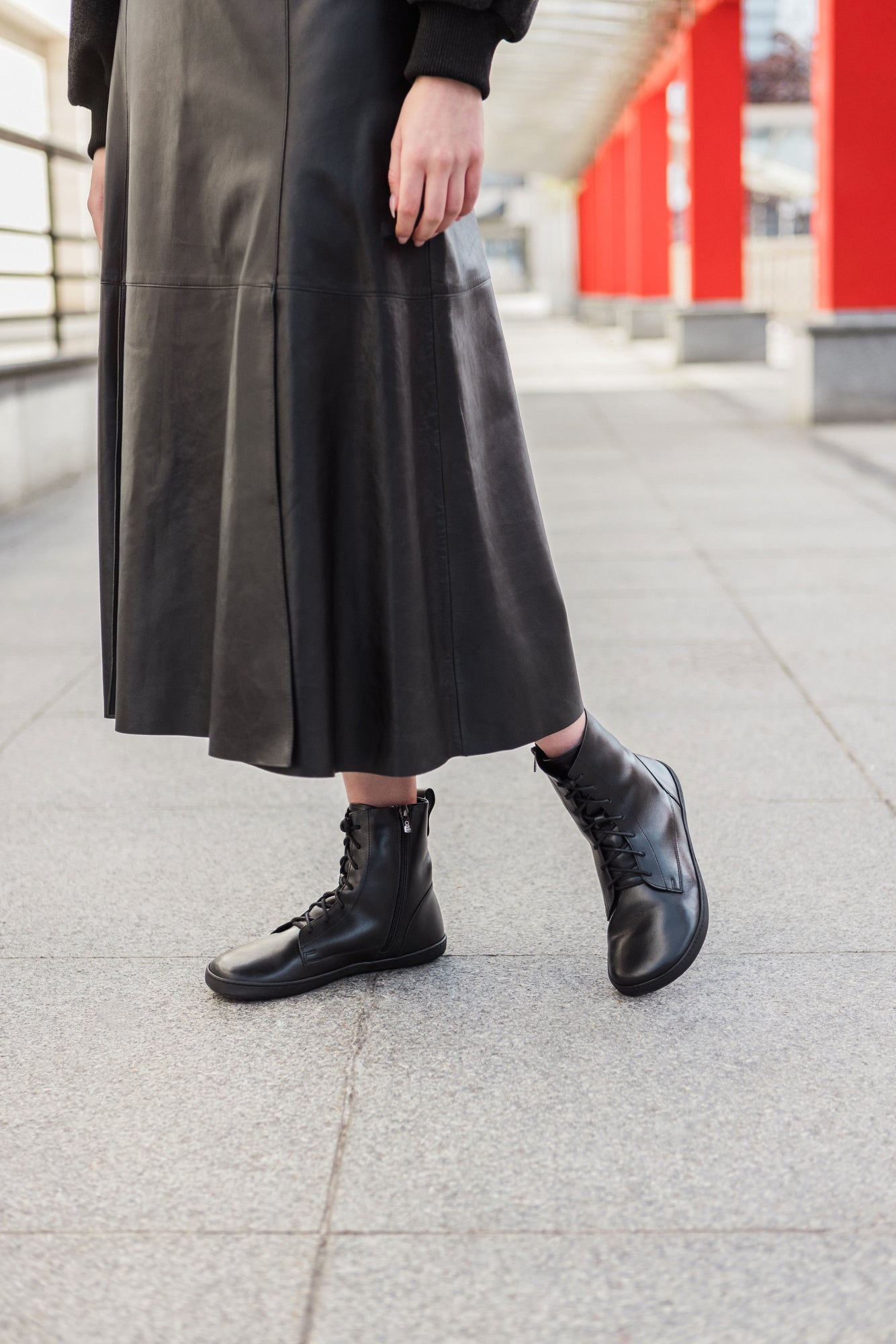 Shapen - Cozy 2.0 Black Smooth Leather - Botas barefoot - Cacles Barefoot