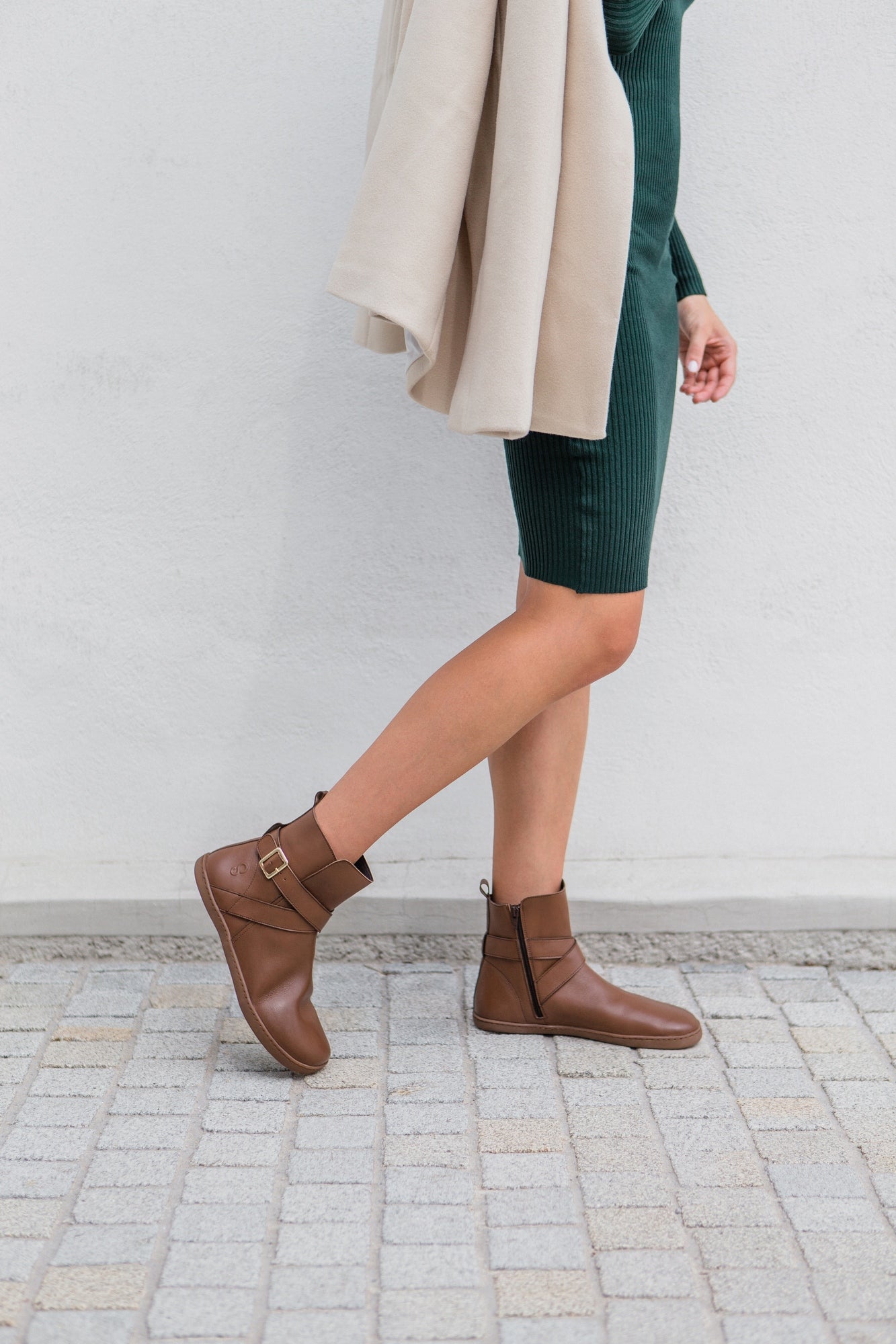 Shapen - Divine Brown - Botines minimalistas - Cacles Barefoot