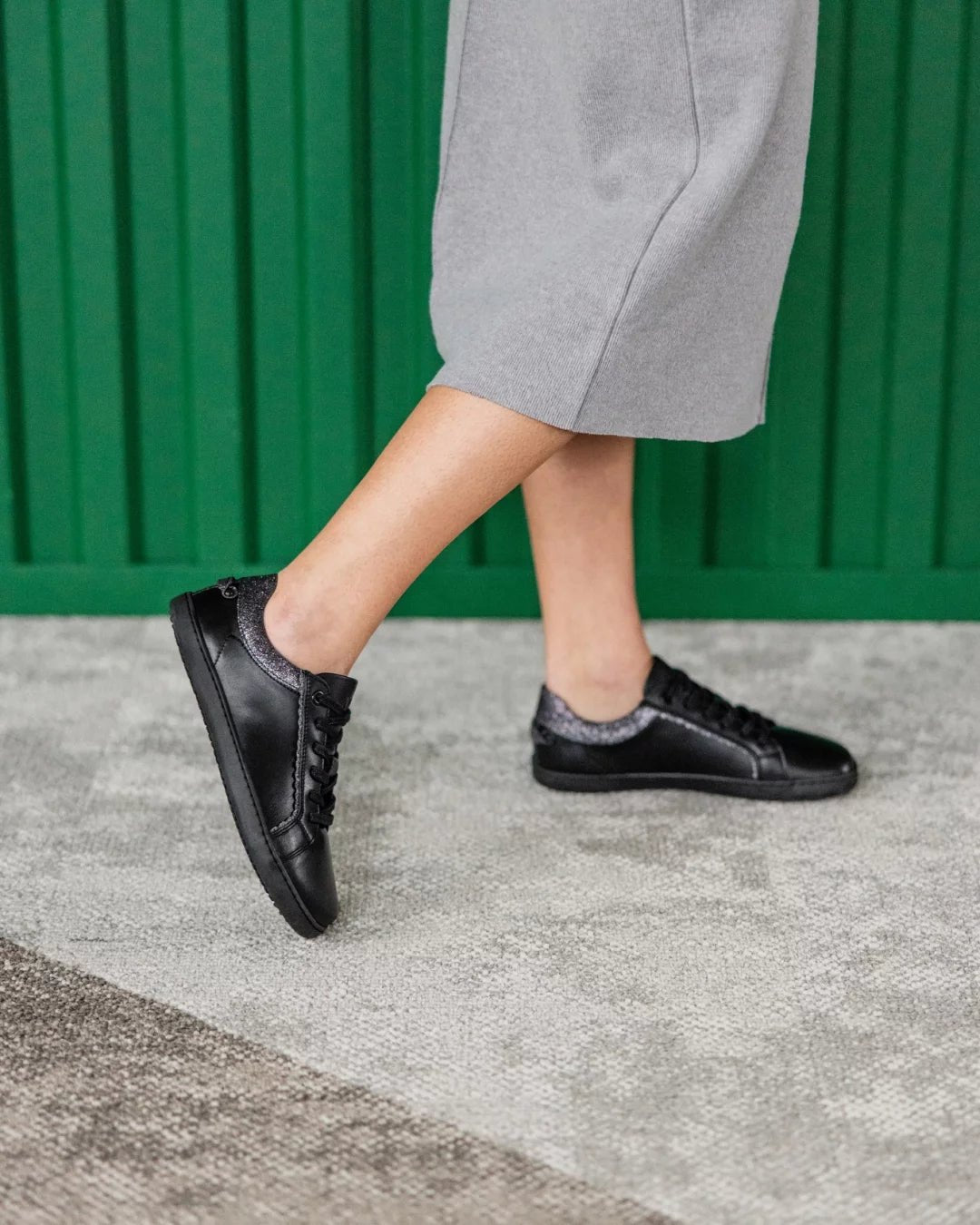 Shapen - Feelin Chic Black Glitter - Sneakers barefoot - Cacles Barefoot