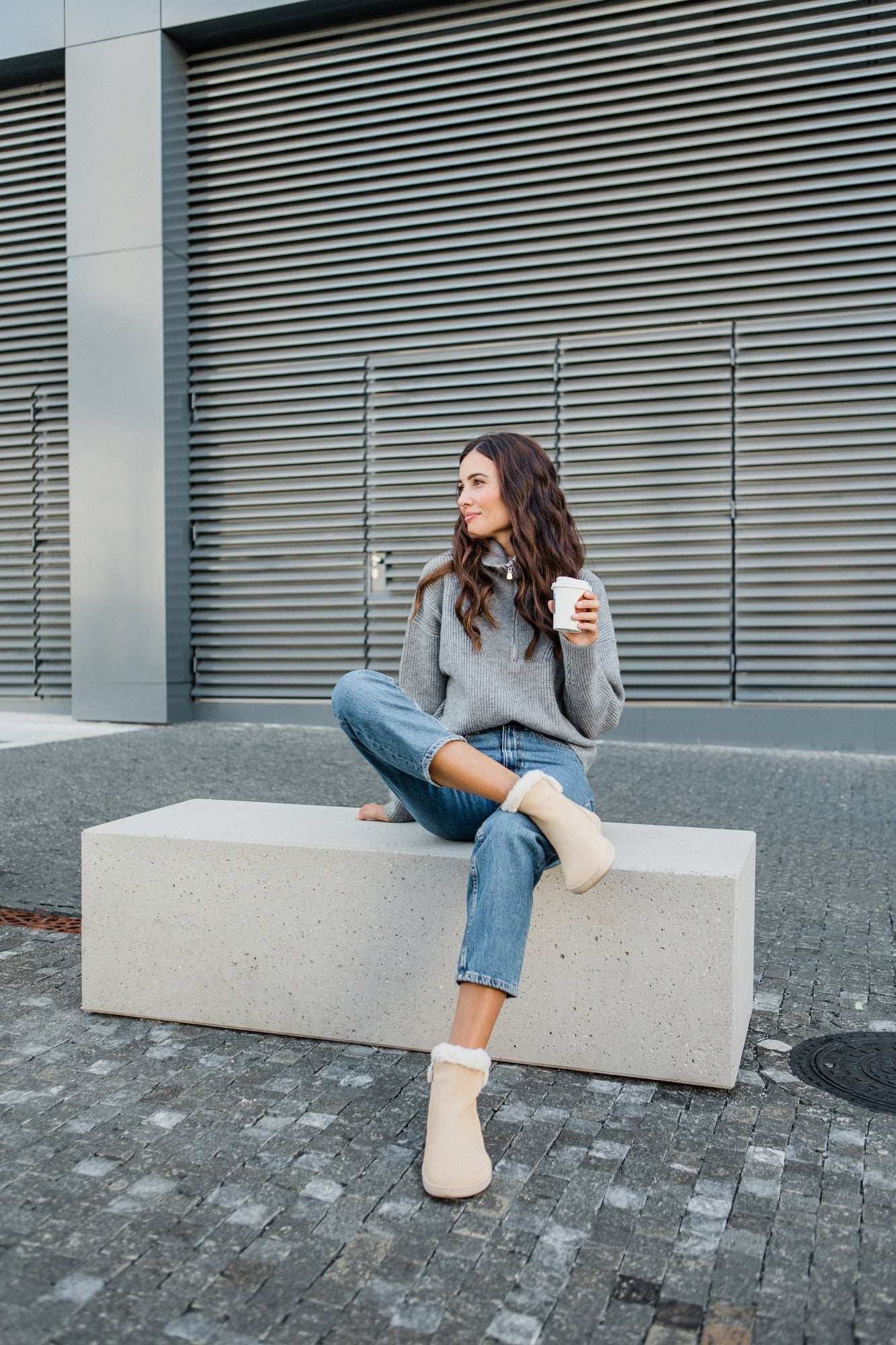 Shapen - Fluffy 2.0 Beige - Botines de invierno barefoot - Cacles Barefoot