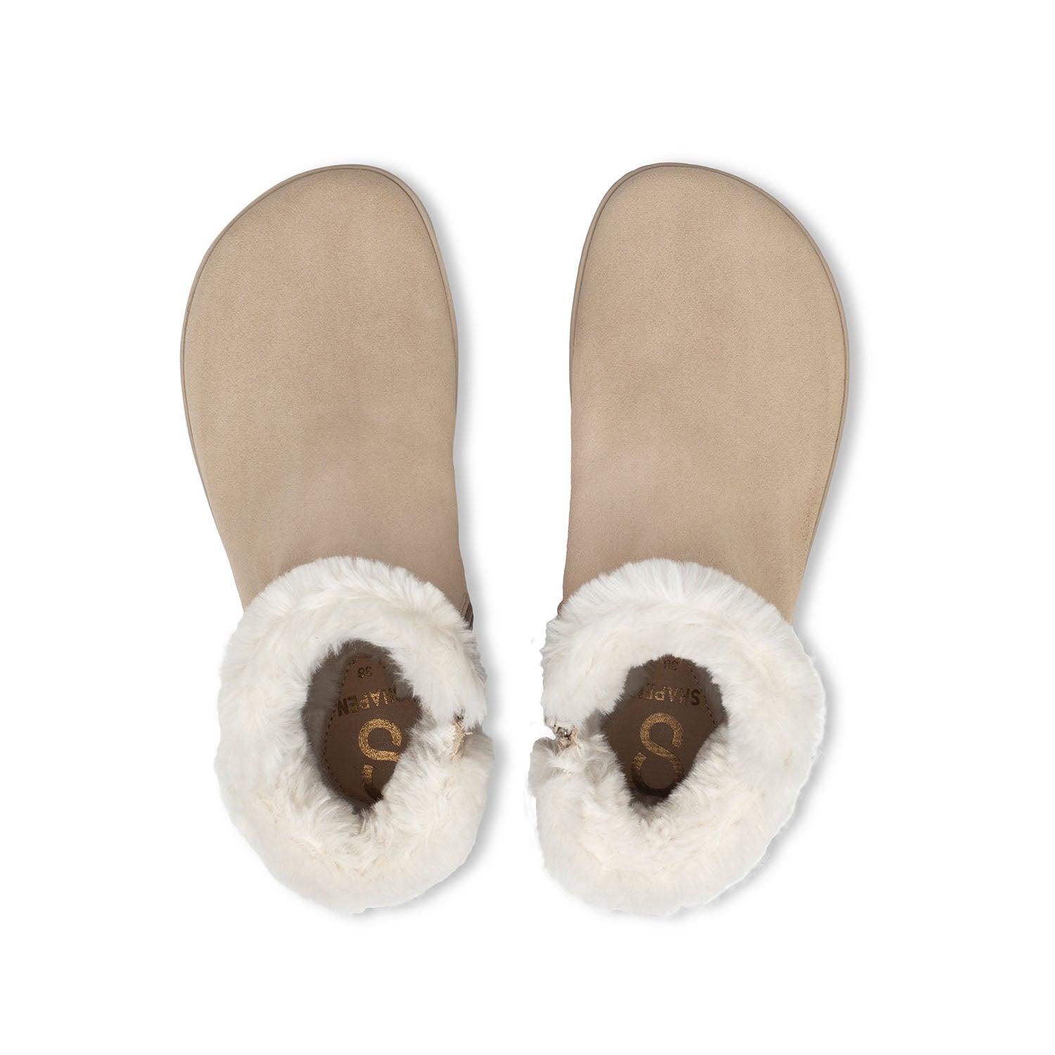 Shapen - Fluffy 2.0 Beige - Botines de invierno barefoot - Cacles Barefoot