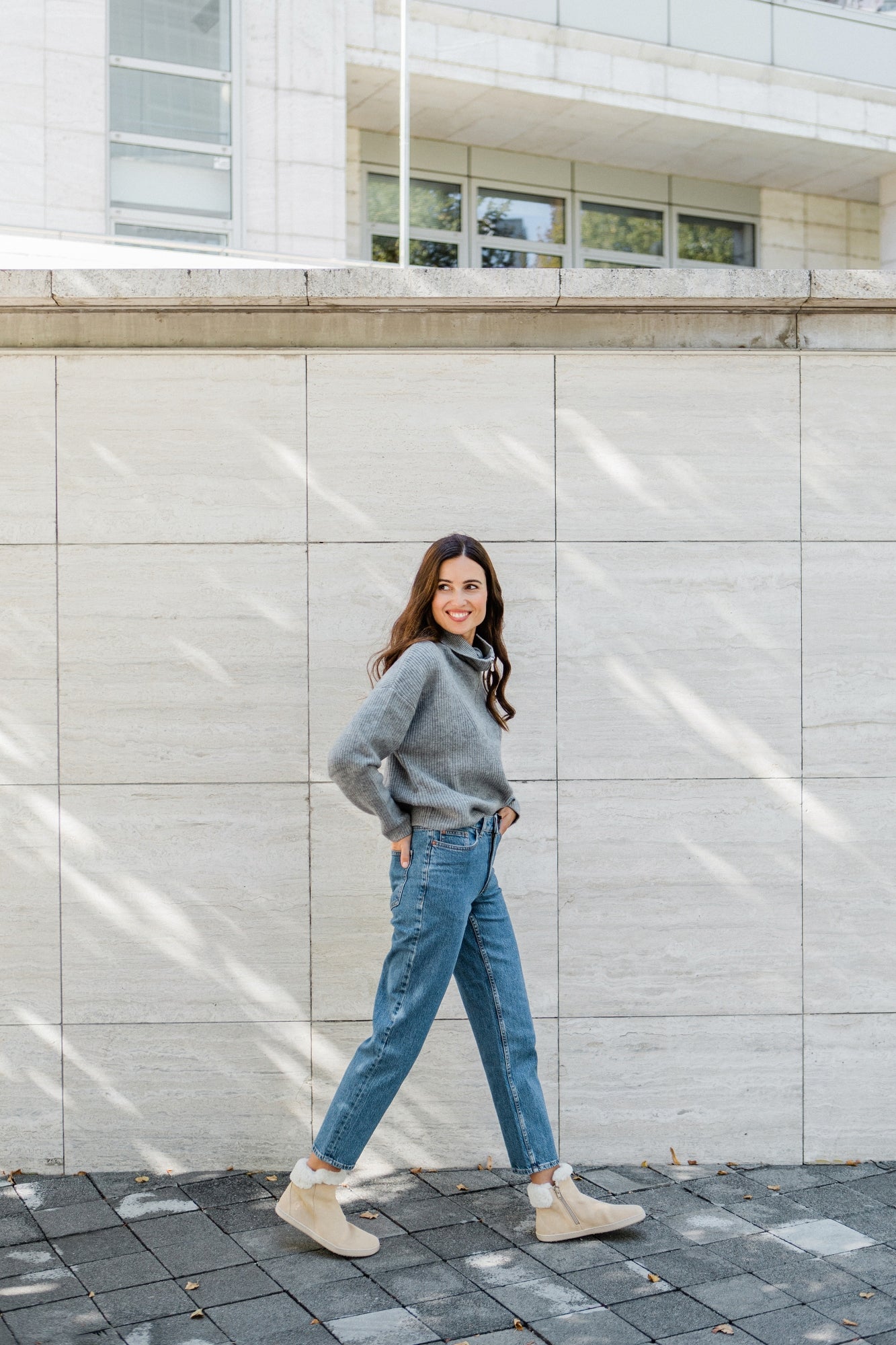 Shapen - Fluffy 2.0 Beige - Botines de invierno barefoot - Cacles Barefoot