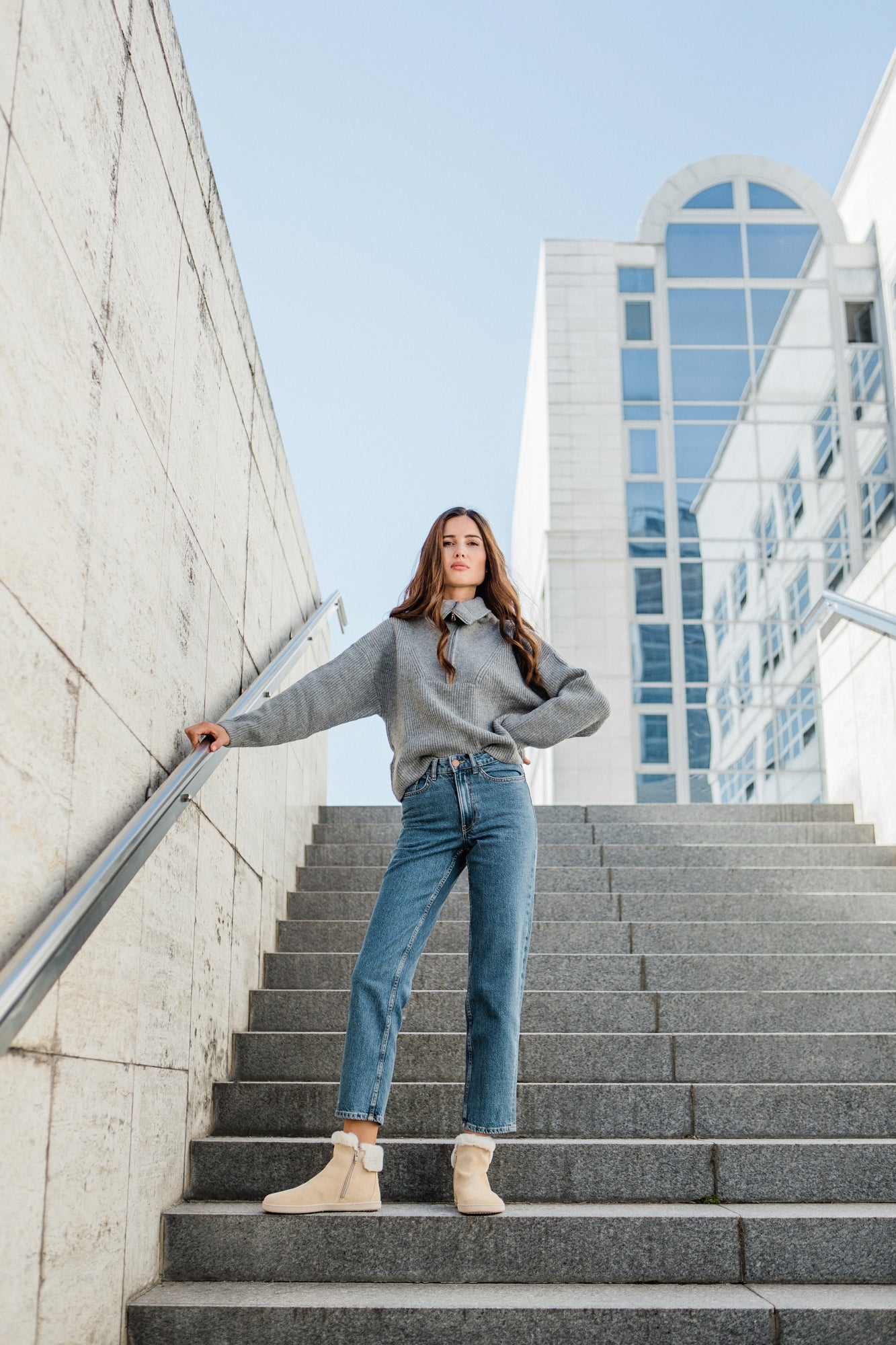 Shapen - Fluffy 2.0 Beige - Botines de invierno barefoot - Cacles Barefoot