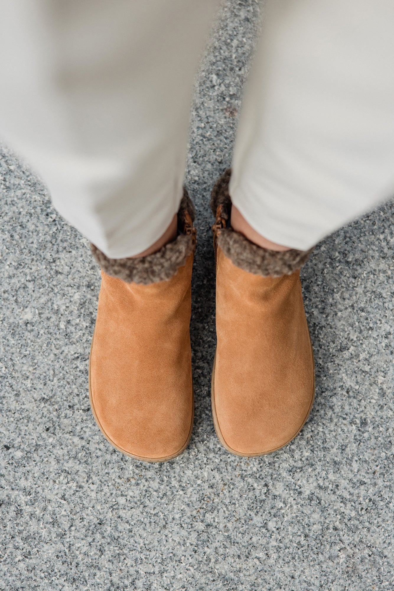 Shapen - Fluffy 2.0 Brown - Botines de invierno barefoot - Cacles Barefoot