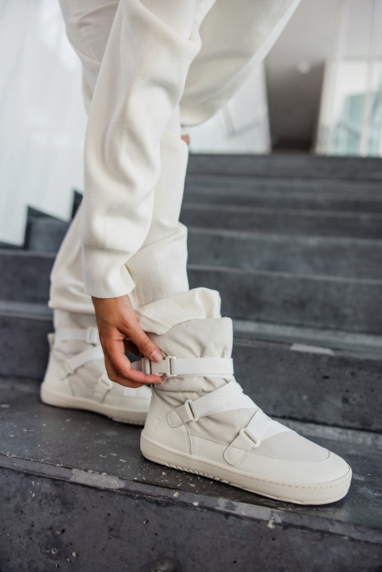 Shapen - Frosty 2.0 Off White - Botas de invierno barefoot - Cacles Barefoot