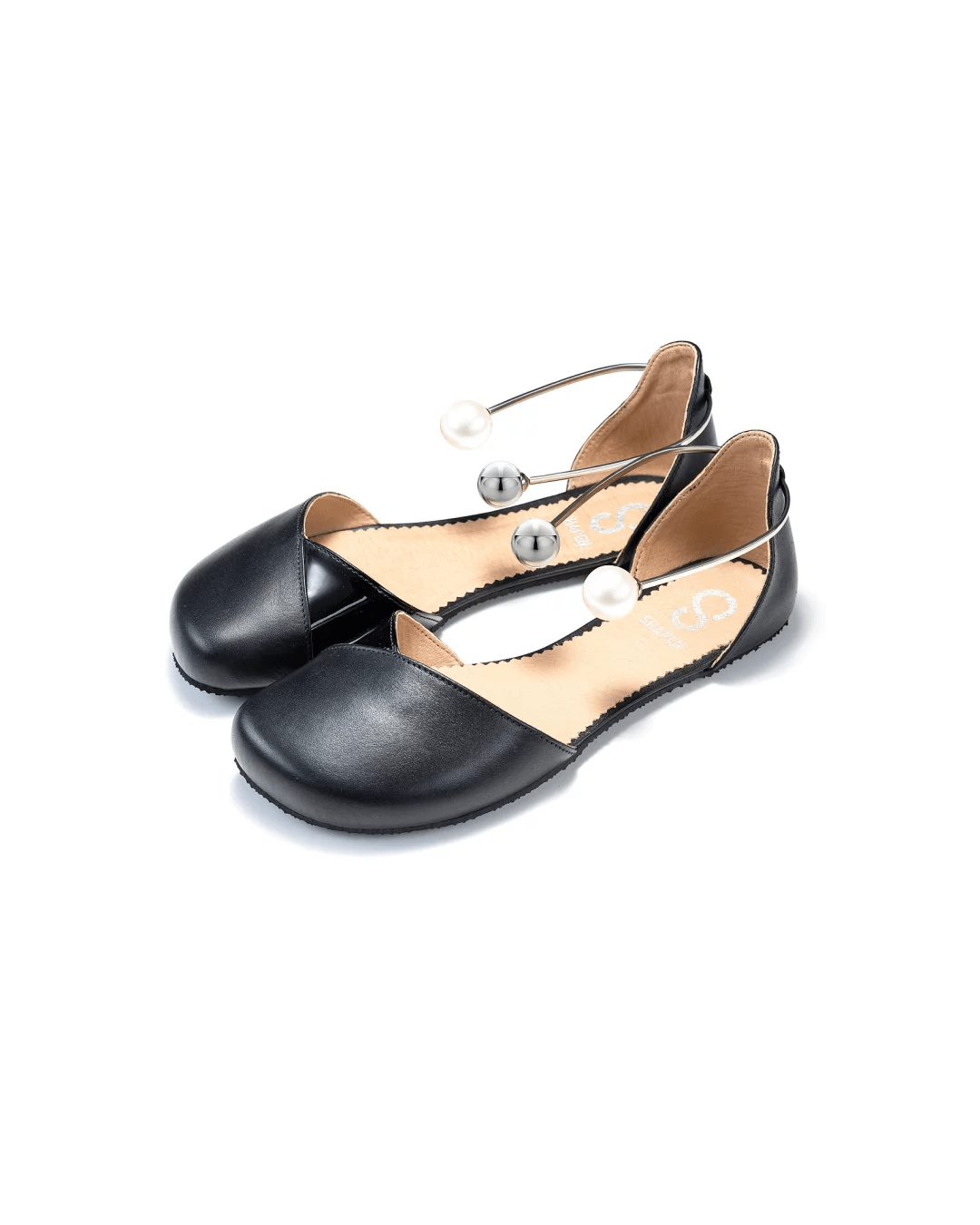 Shapen – Poppy Black Vegan - Bailarinas abiertas barefoot - Cacles Barefoot