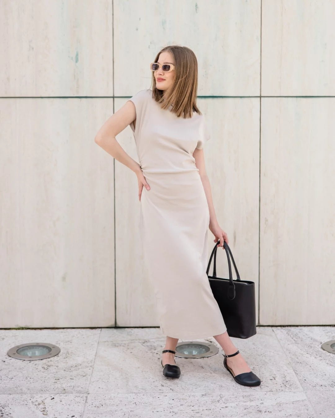 Shapen – Poppy Black Vegan - Bailarinas abiertas barefoot - Cacles Barefoot