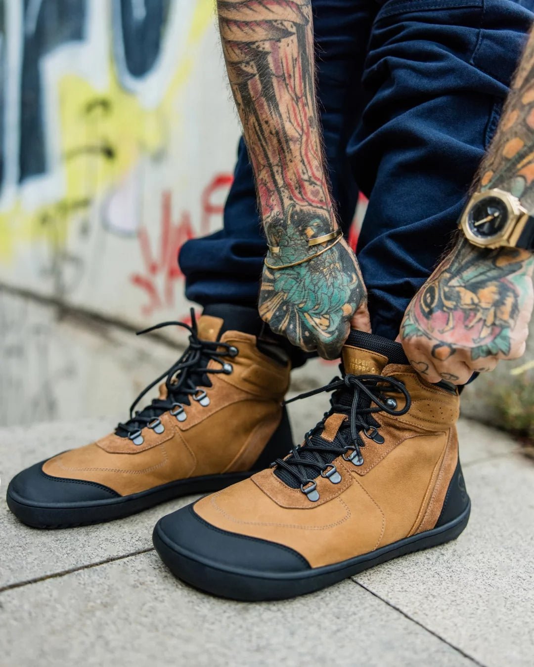 Shapen - Stormis Taupe - Zapatillas minimalistas para exteriores - Cacles Barefoot