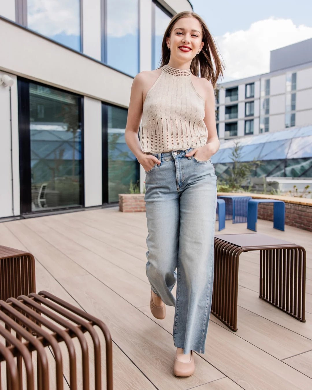 Shapen – Tulip 3.0 Beige – Bailarinas barefoot - Cacles Barefoot