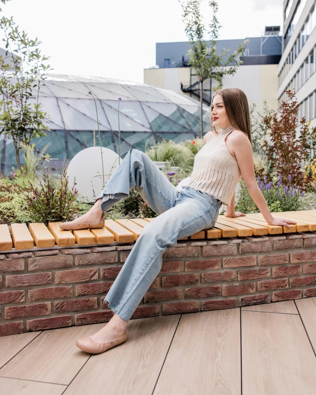 Shapen – Tulip 3.0 Beige – Bailarinas barefoot - Cacles Barefoot