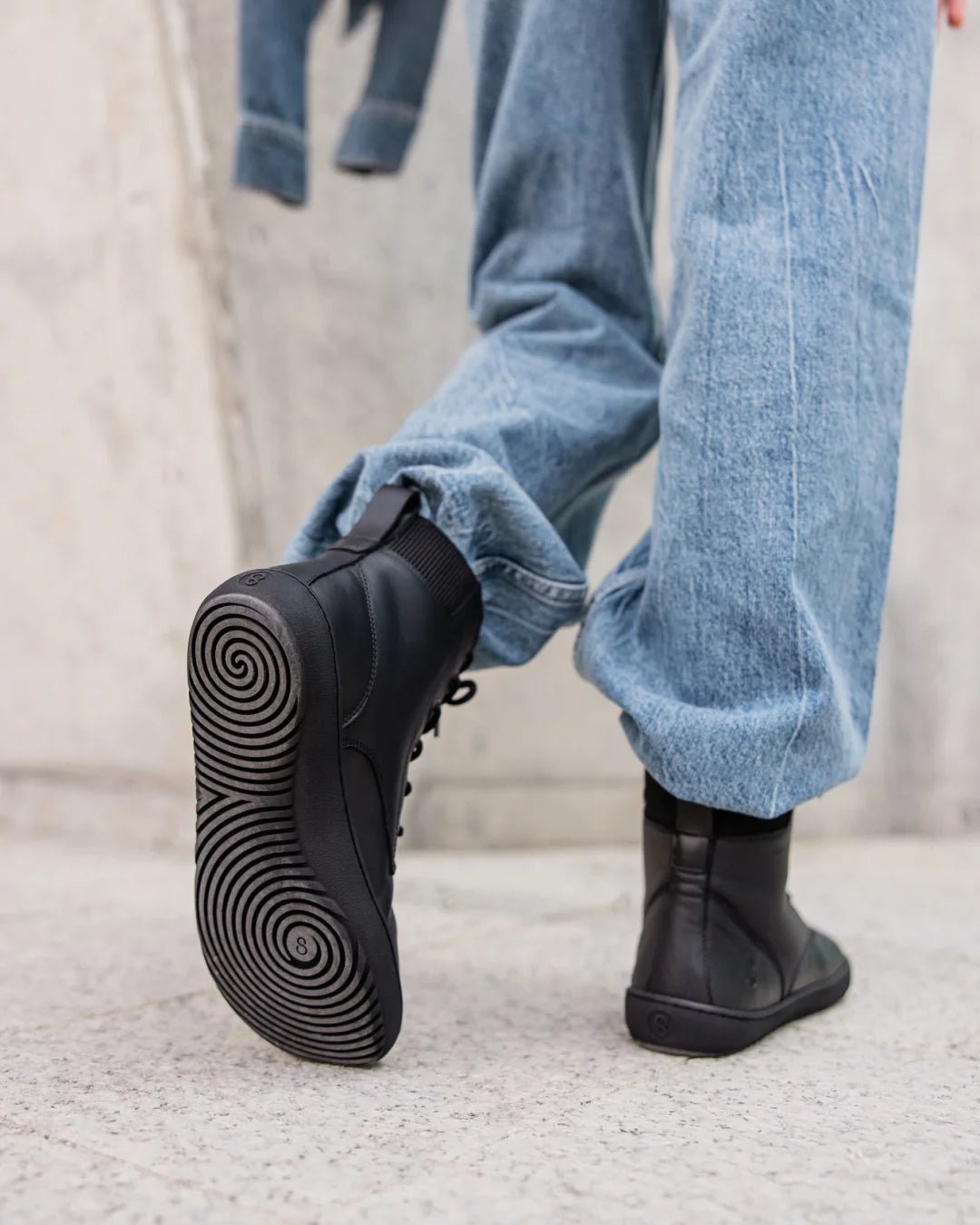 Shapen - Urbaneer 2.0 Black Smooth Leather - Botas barefoot - Cacles Barefoot