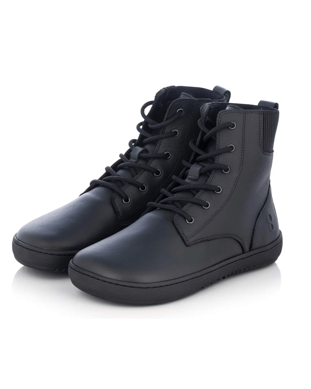 Shapen - Urbaneer 2.0 Black Smooth Leather - Botas barefoot - Cacles Barefoot
