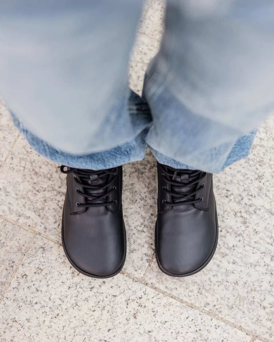 Shapen - Urbaneer 2.0 Black Smooth Leather - Botas barefoot - Cacles Barefoot