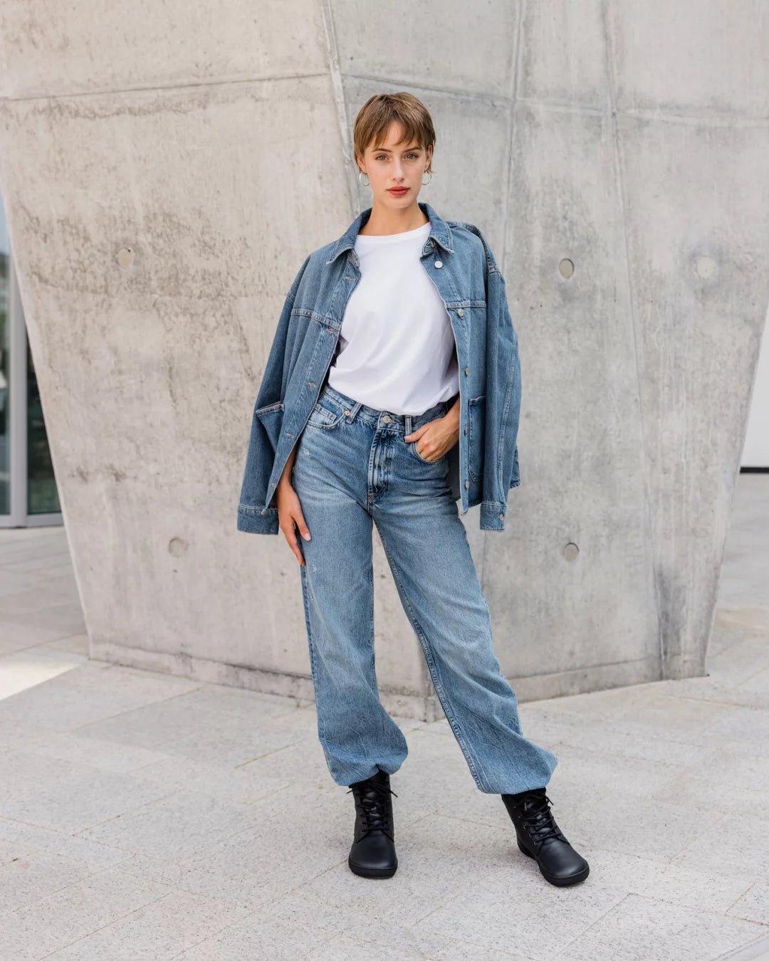 Shapen - Urbaneer 2.0 Black Smooth Leather - Botas barefoot - Cacles Barefoot