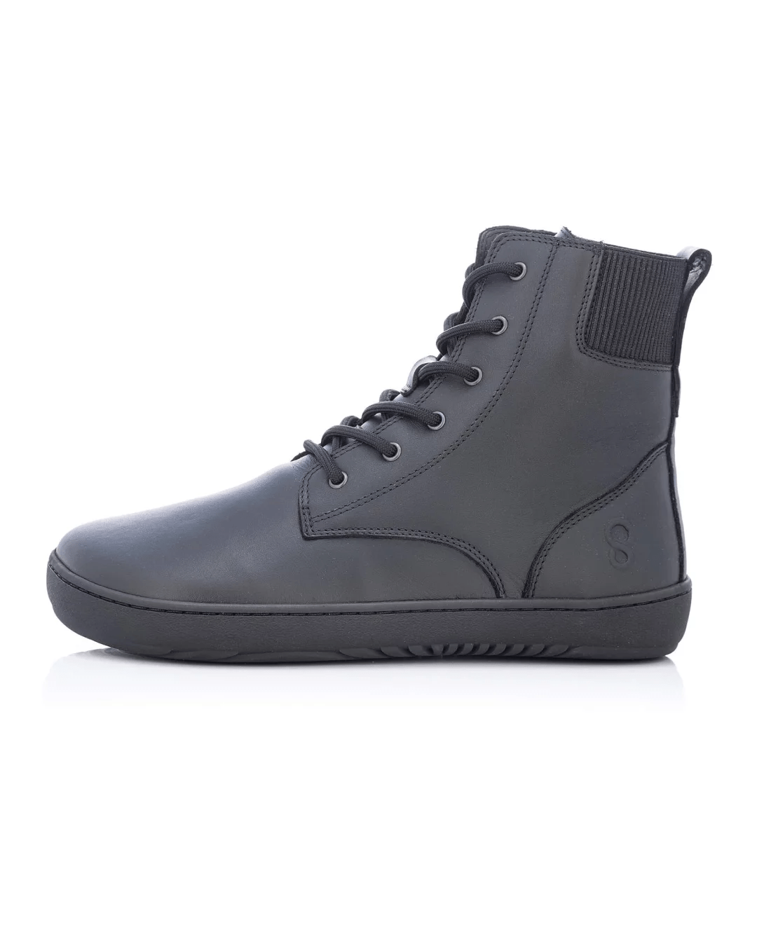 Shapen - Urbaneer 2.0 Black Smooth Leather - Botas barefoot - Cacles Barefoot