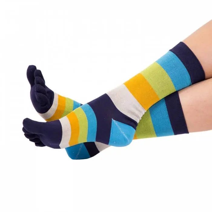 TOETOE - Calcetines de dedos para hombre - MNF Turquoise - Tallas 41 a 49 - Cacles Barefoot