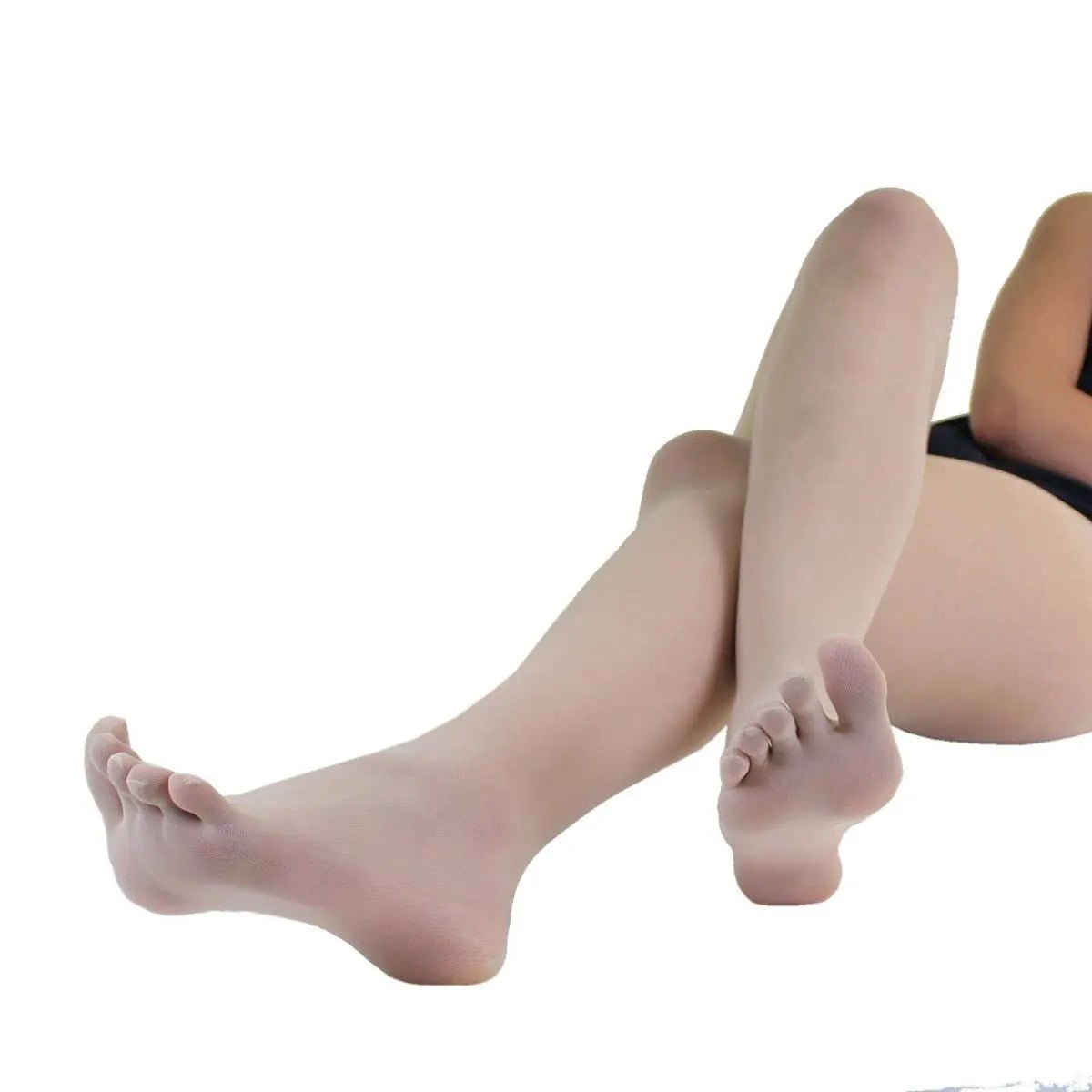 TOETOE - Medias barefoot de dedos - Tallas 35 - 42 - Beige - Cacles Barefoot