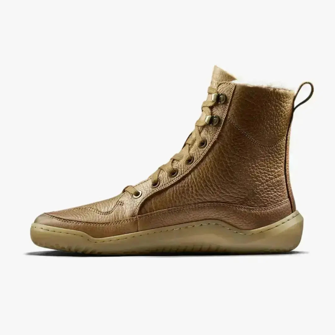 VIVOBAREFOOT - Gobi Boot Warmlined Light Tan - Botas Barefoot Invierno