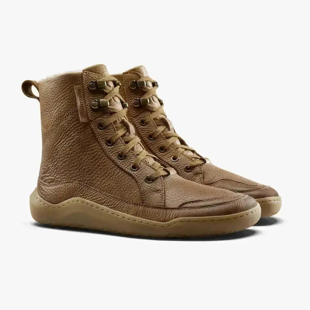 VIVOBAREFOOT - Gobi Boot Warmlined Light Tan - Botas Barefoot Invierno