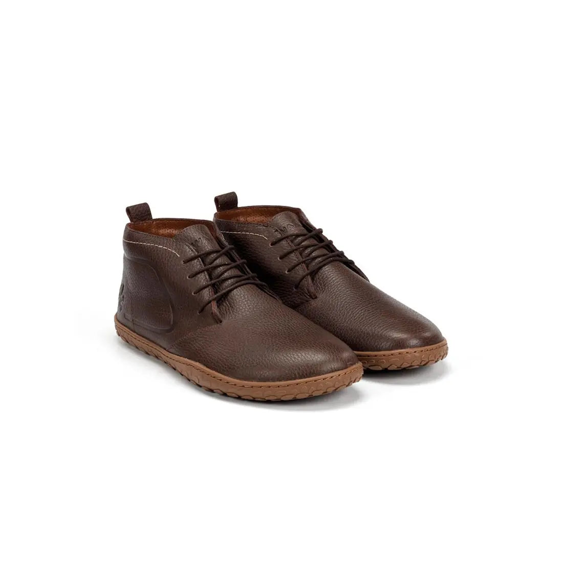 WAALS - Vantaa Marron - Bottines barefoot en cuir artisanal