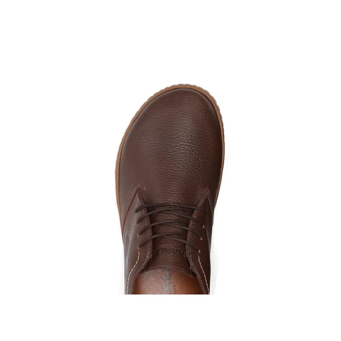 WAALS - Vantaa Marron - Bottines barefoot en cuir artisanal