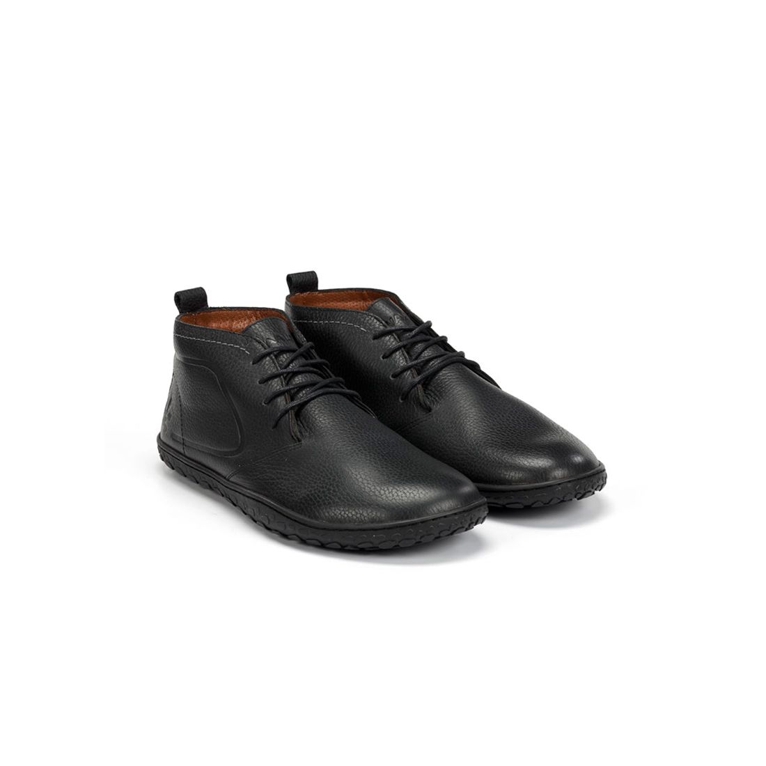 WAALS - Vantaa Negro - Botines barefoot de piel artesana - Cacles Barefoot