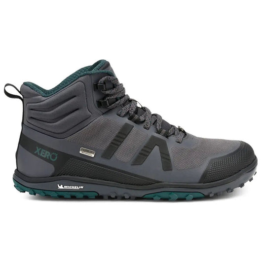 Xero Shoes - Scrambler Mid II WP - Women asphalt-sea-moss - Bota de Trekking Barefoot Impermeable y Ultraligera