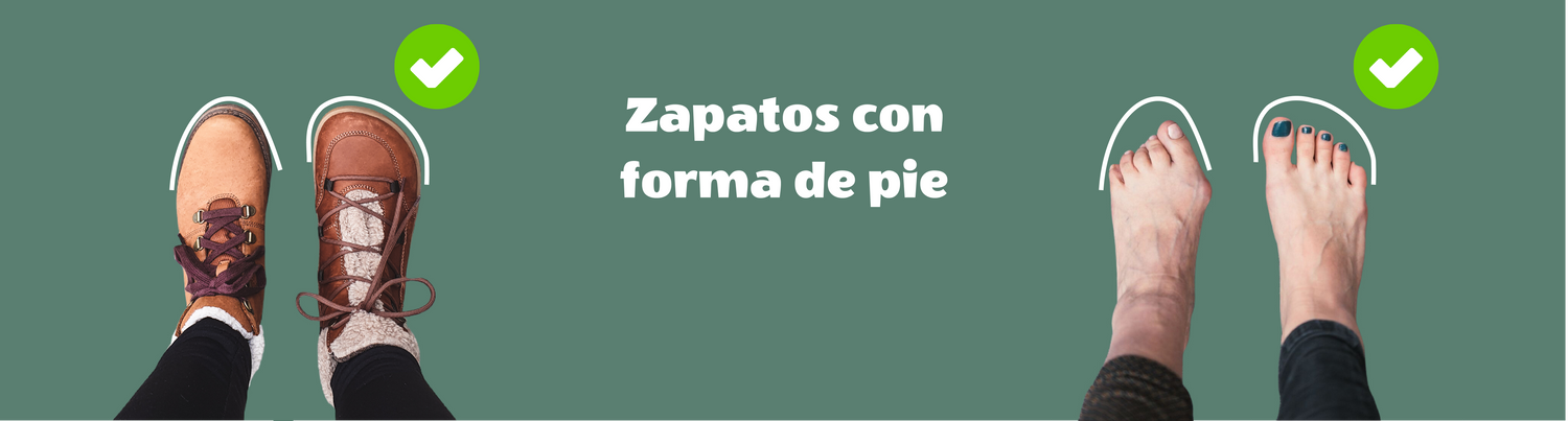 Zapatillas con forma de top pie