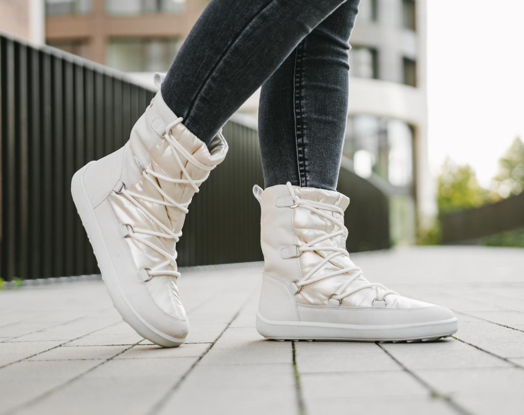 Zapatos de invierno barefoot Be Lenka Snowfox Woman - Pearl White